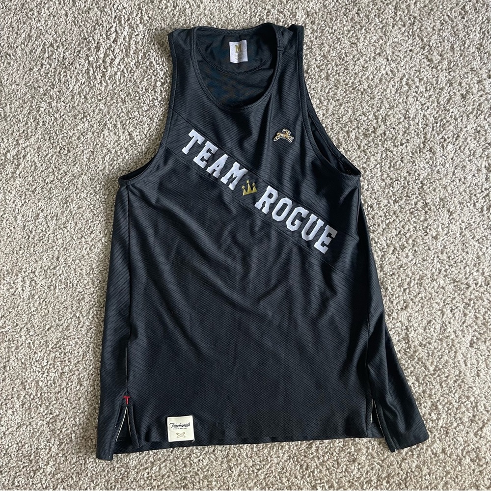 Tracksmith Black Team Rogue Tank Top